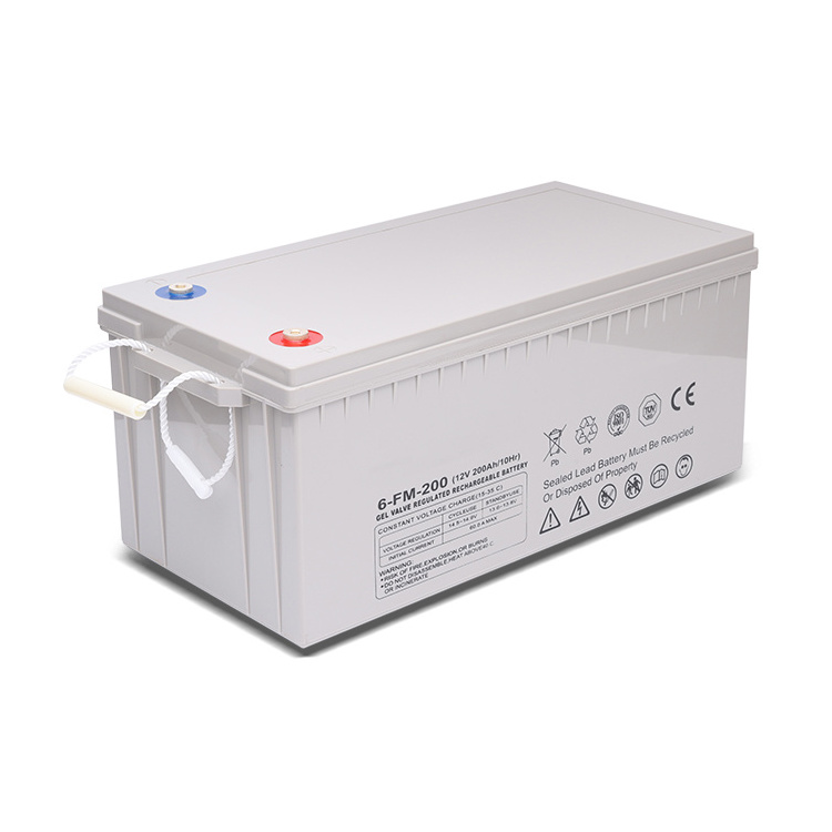 OEM rechargeable sealed gel valve regulated 12v 100ah 200ah gel lead acid battery battry solar