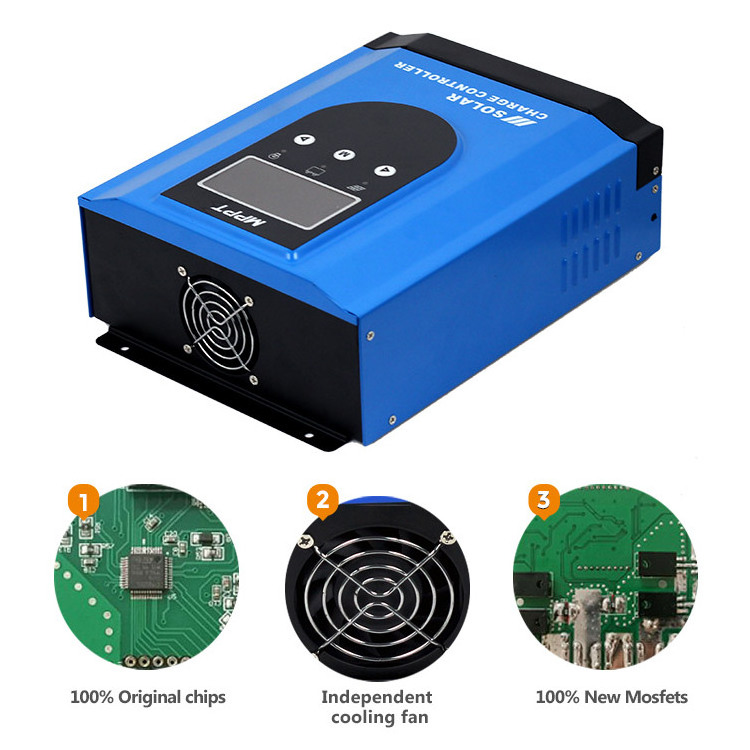 Quality lithium battery solar regulator 12v 24v 48v auto high voltage mppt charge controller