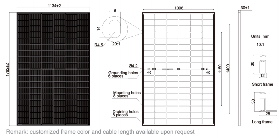 Solavita Solar Panels TOPCON Bifacial Double Glass Monocrystal Module 430-455 Watt for Flat Shingle Roof House Use