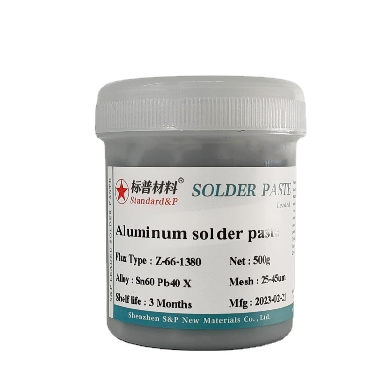 Soft brazing material Sn60Pb40X with lead aluminum solder paste