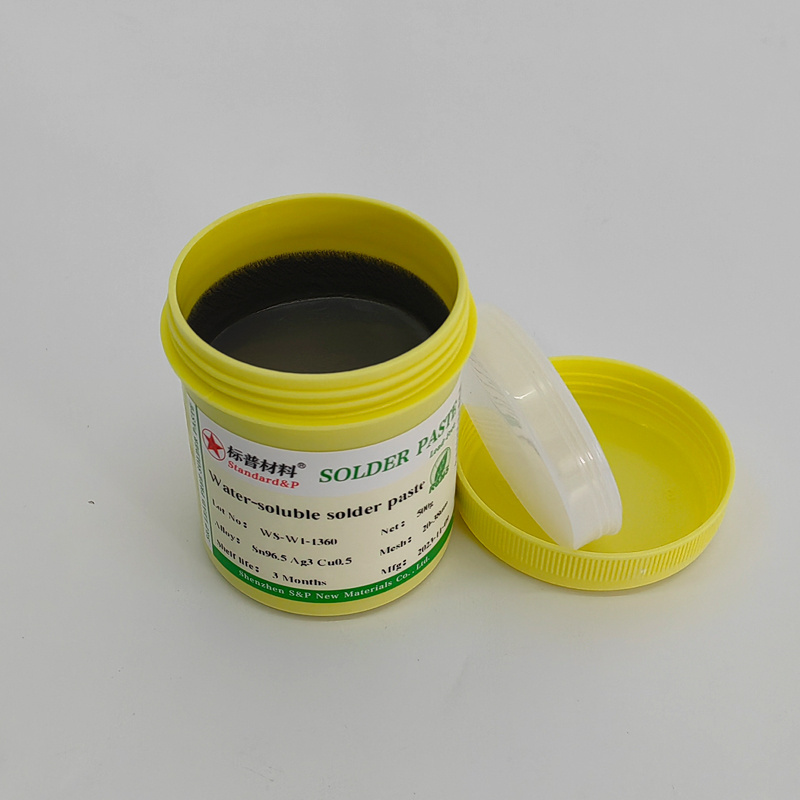 Strong solderability and easy to wash lead-free high temperature water soluble solder paste