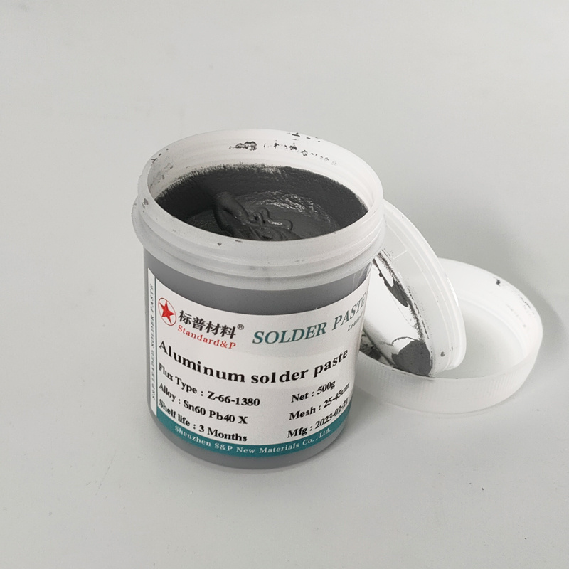 Soft brazing material Sn60Pb40X with lead aluminum solder paste