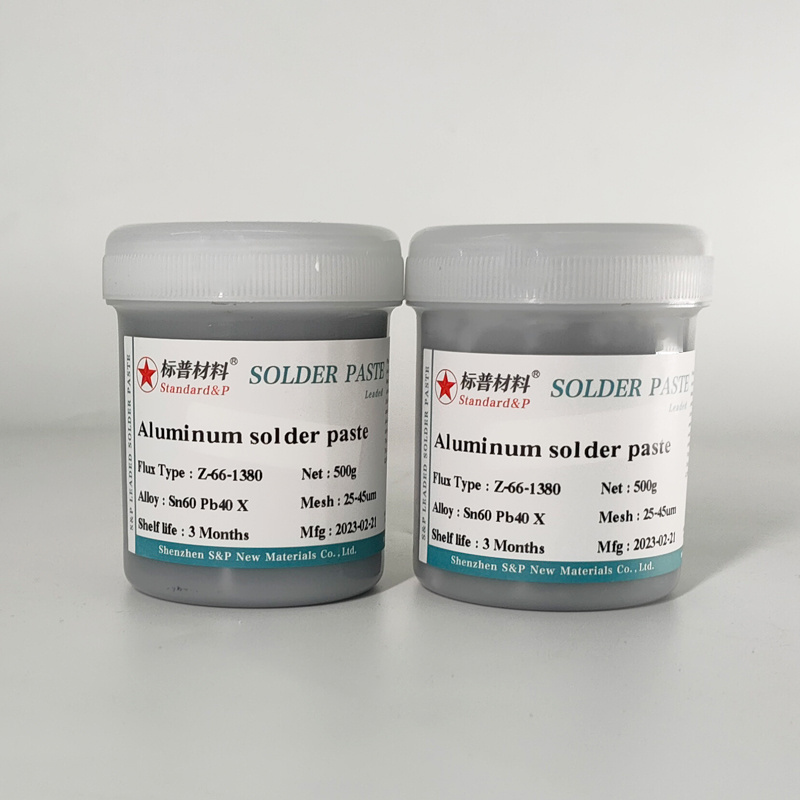 Soft brazing material Sn60Pb40X with lead aluminum solder paste