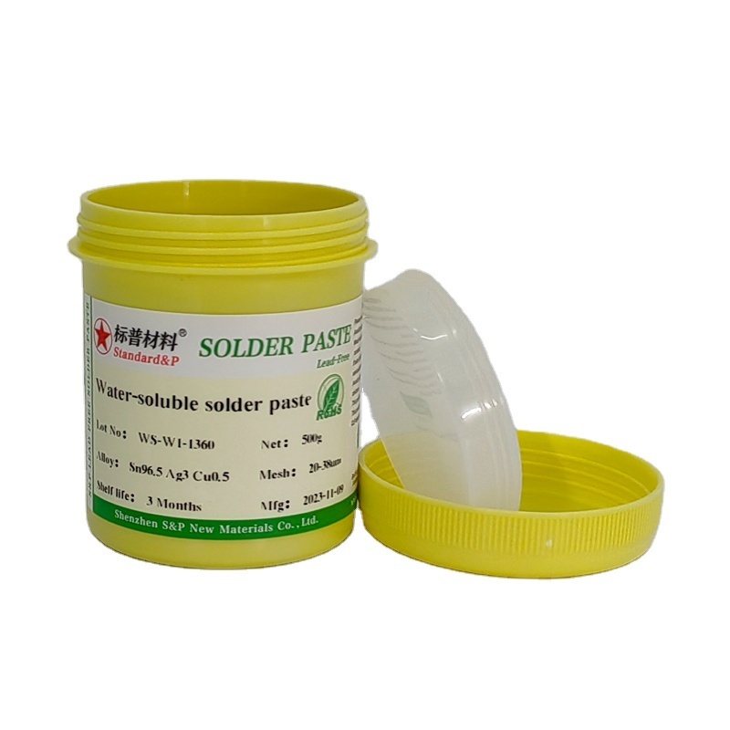 Strong solderability and easy to wash lead-free high temperature water soluble solder paste