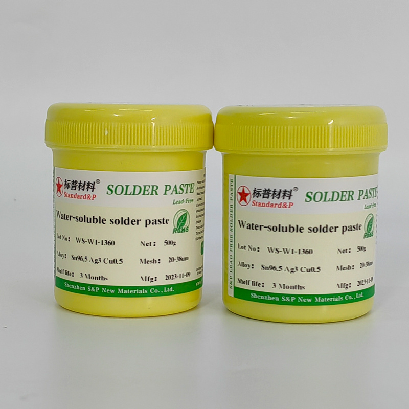 Strong solderability and easy to wash lead-free high temperature water soluble solder paste