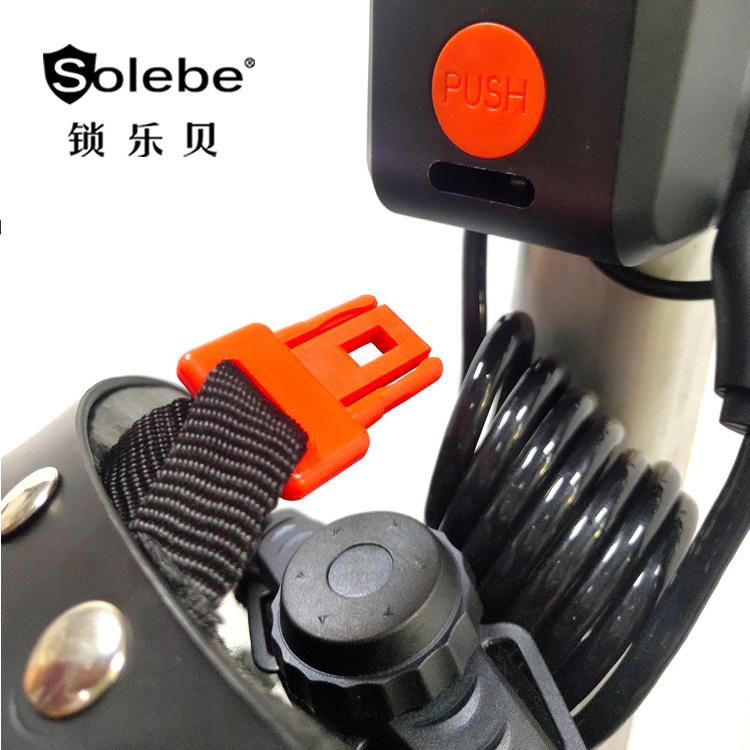 rental electric scooter locking waterproof helmet cable locks qr code scanning iot best escooter lock