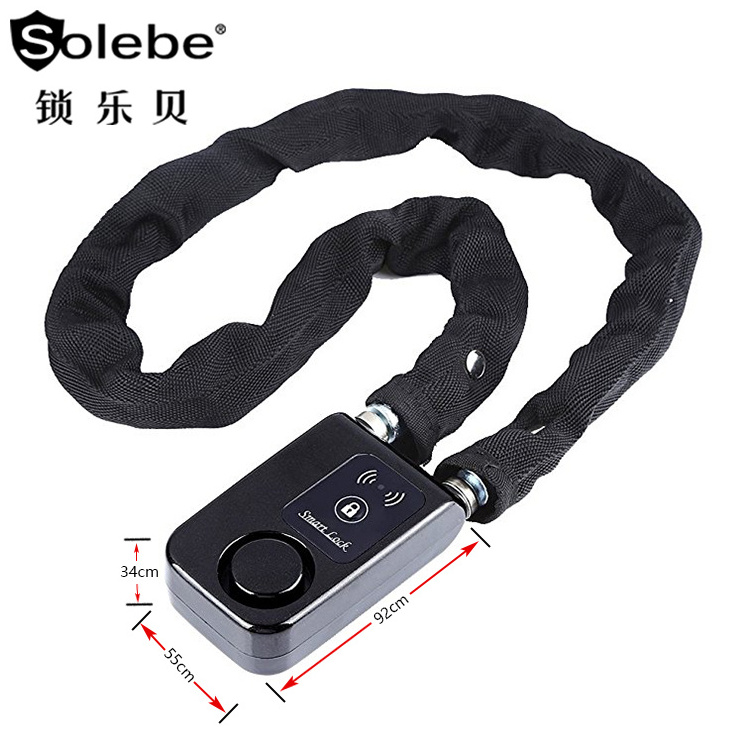 e-scooter warehouse security foldable mobile phone app control wireless chain lock for bicycle smart electronic bike lock