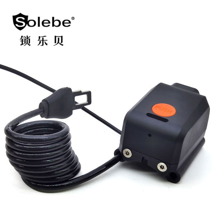 rental electric scooter locking waterproof helmet cable locks qr code scanning iot best escooter lock