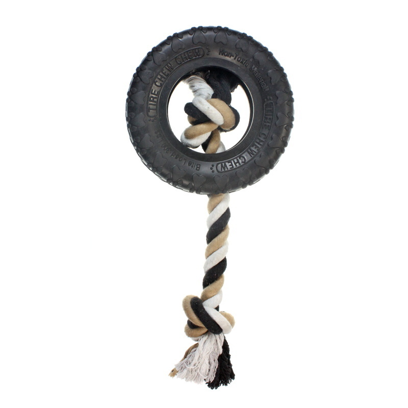 aggressive HEAVY DUTY RUBBER TIRE DOG TOY FOR LARGE DOGS