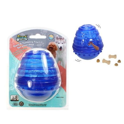 PET toys supplier TPR balls pet treat&tumbling  toy for dogs dog chew toys