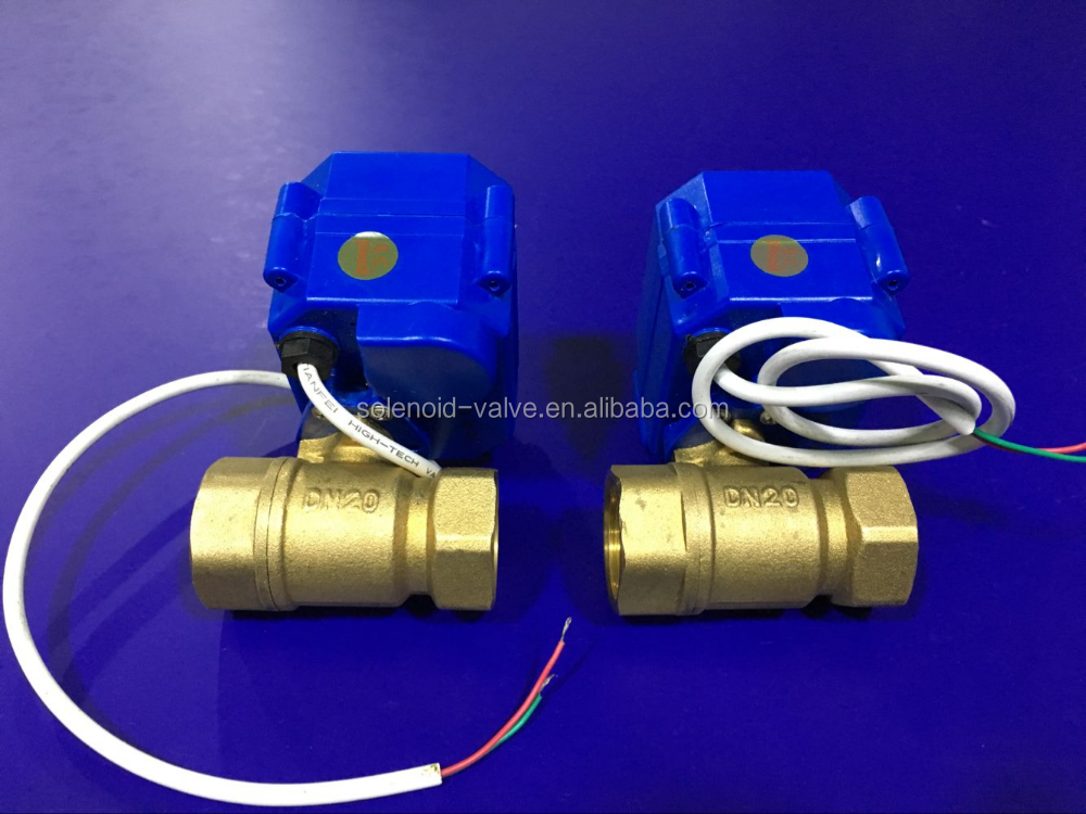 DC12V 24V stainless steel brass 3 way 2 way mini electric motorized ball valve