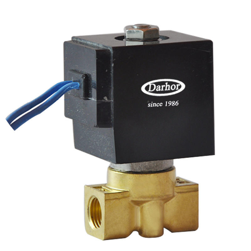 150bar 170bar 2 way brass high pressure solenoid valve for air water