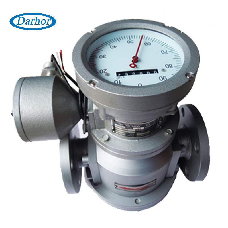 0.2% positive displacement diesel fuel counter oval gear flow meter gasoline diesel palm oil flowmeter