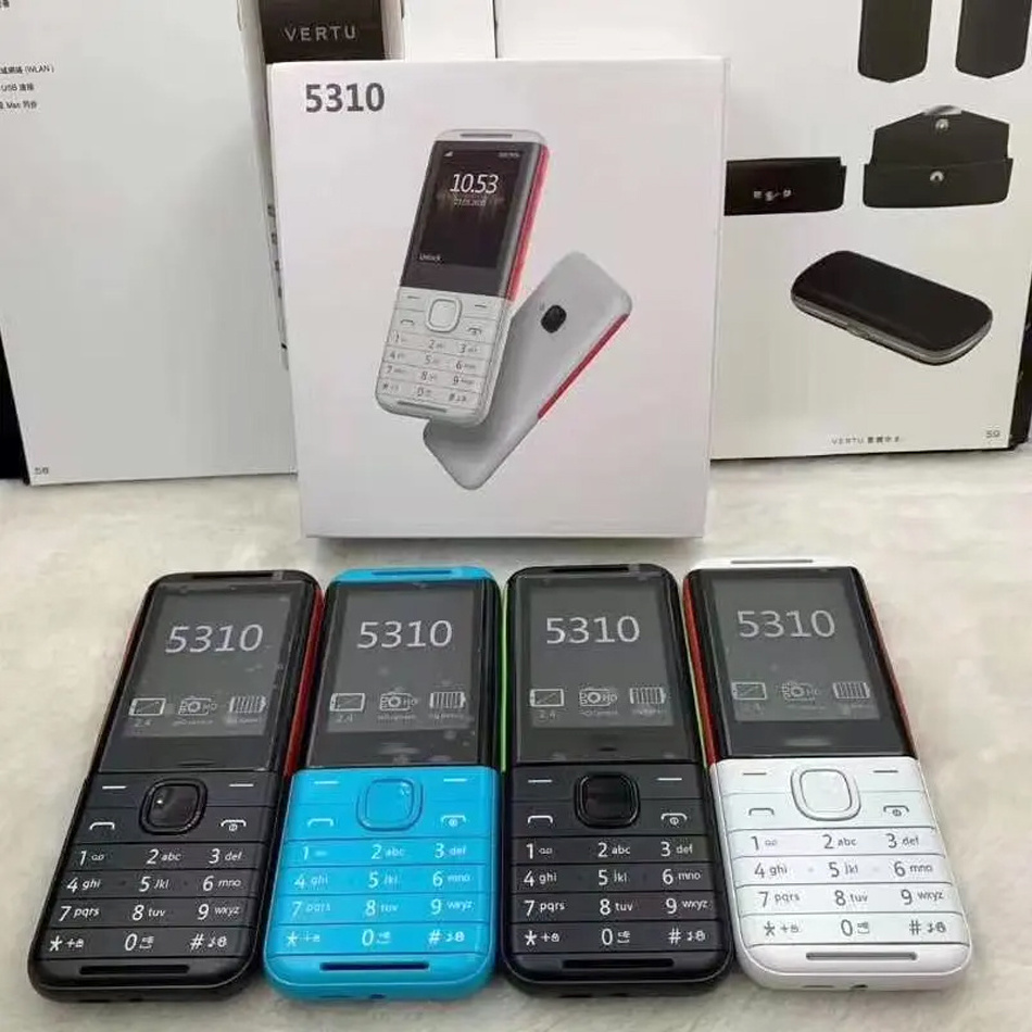 Low end Bar feature phone For Nokia 5310 2020 used mobile phones Cheap GSM 2SIM keypad cellphone Original 105 106 6300 6310