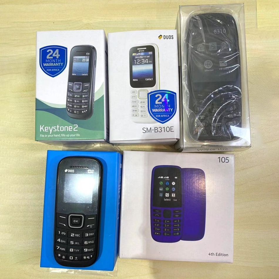 Low end Bar feature phone For Nokia 5310 2020 used mobile phones Cheap GSM 2SIM keypad cellphone Original 105 106 6300 6310