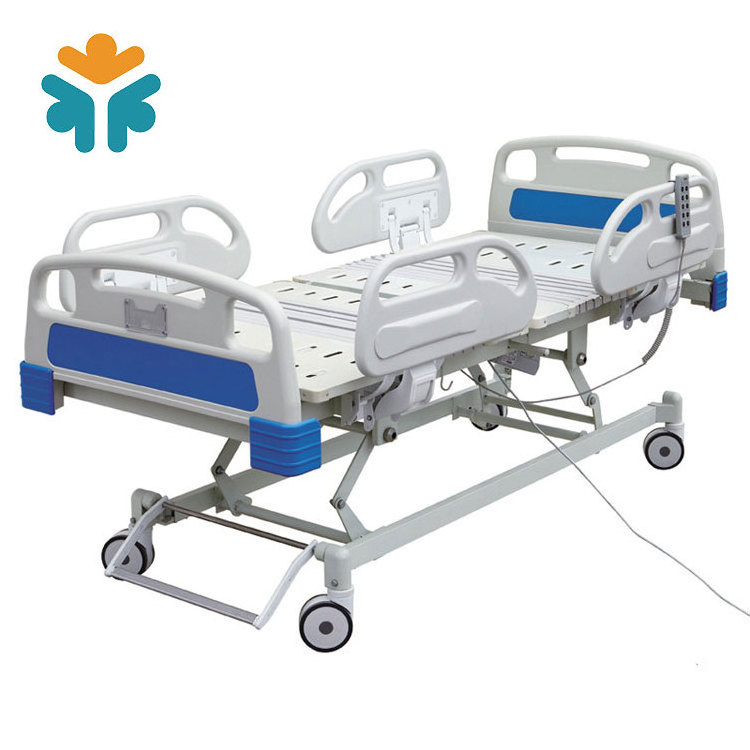 Medical Equipment Metal Rolling 5 Function Electric Hospital Bed