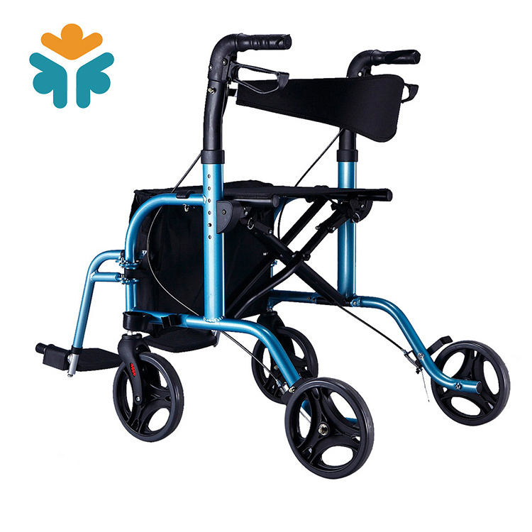 Handicapped Equipment Electric Stair Climbing Rollator Walker With Seat