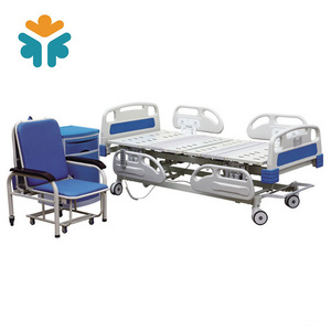 Medical Equipment Metal Rolling 5 Function Electric Hospital Bed