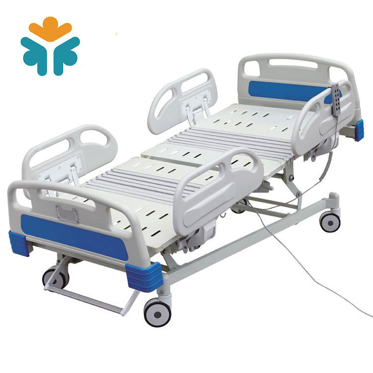 Medical Equipment Metal Rolling 5 Function Electric Hospital Bed