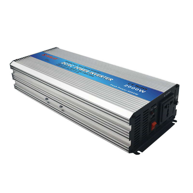 Off Grid Single Phase Pure Sine Wave Power Inverter Inversor 2000W DC 12 24 Volt To AC 110 220 Volt 2KW Power Inverter