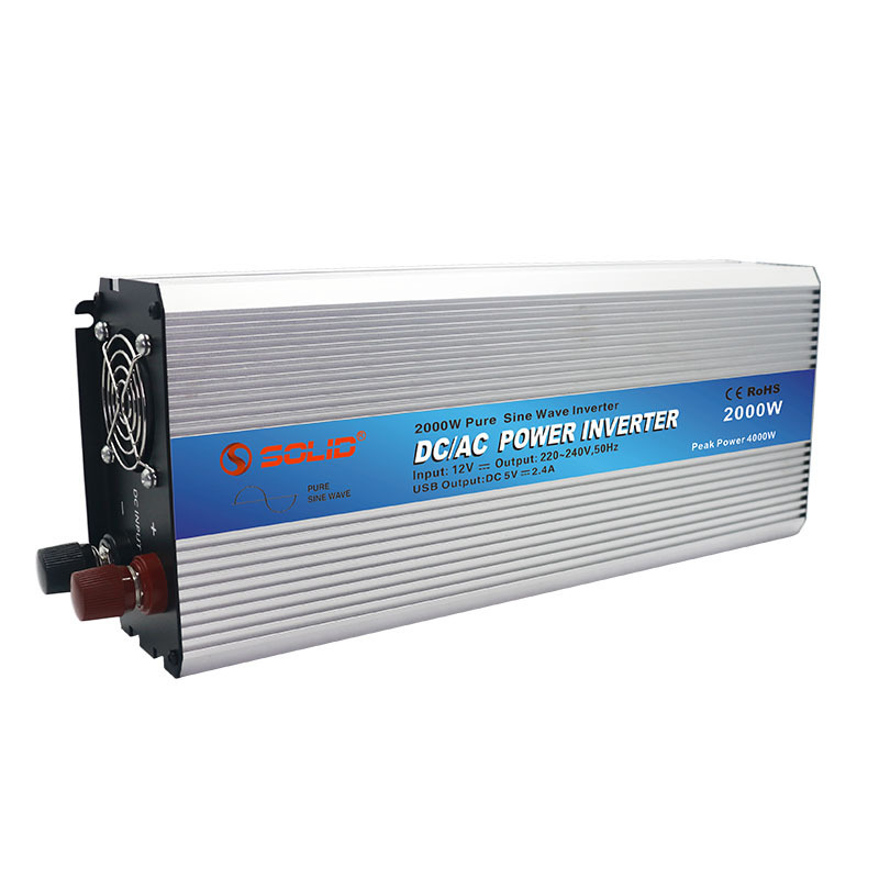 Off Grid Single Phase Pure Sine Wave Power Inverter Inversor 2000W DC 12 24 Volt To AC 110 220 Volt 2KW Power Inverter