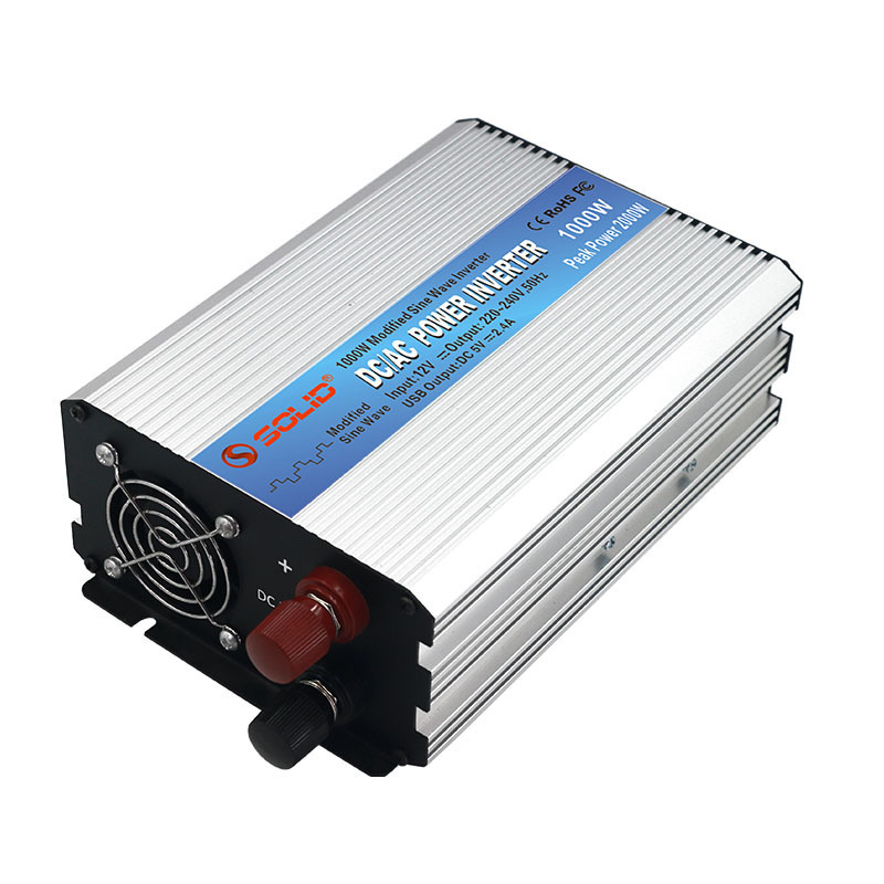 SOLID Modified Sine Wave 1000W 12V 24V 48V DC To 110V 220V 230V  AC Single Phase Power Inverter For Household