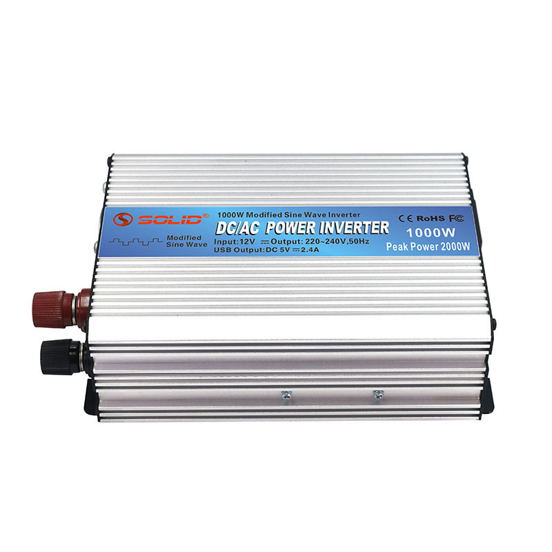 SOLID Modified Sine Wave 1000W 12V 24V 48V DC To 110V 220V 230V  AC Single Phase Power Inverter For Household