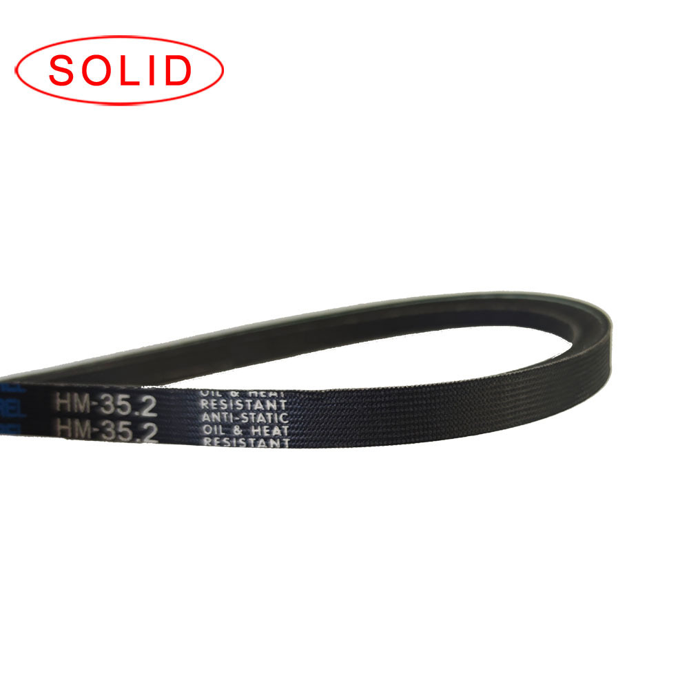 China factory rubber auto fan  flat  belt HM35.2  manufacturer For Kia Pride REL V belt 11X890 For Iran market 9.5x890