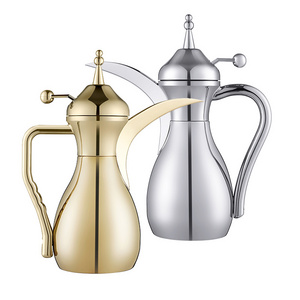 750 ml popular silver middle east style vacuum stainless steel Coffee pot