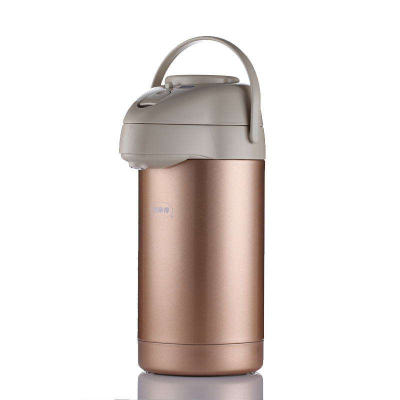 Large capacity pump-type durable stainless steel airpot vacuum flasks coffee dispenser