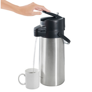 Premium grade rust resistant double wall stainless steel vacuum airpot coffee dispenser