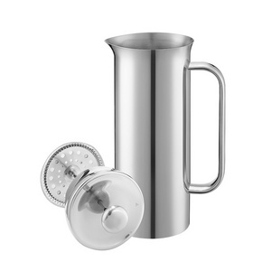 New innovative durable construction stainless steel insulated coffee plunger for home