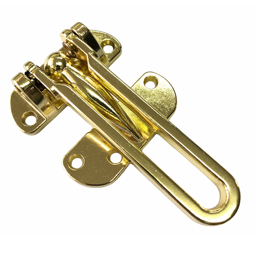 Hotel Home Security Swing Bar Latch Brass Guard Door Strip Lock