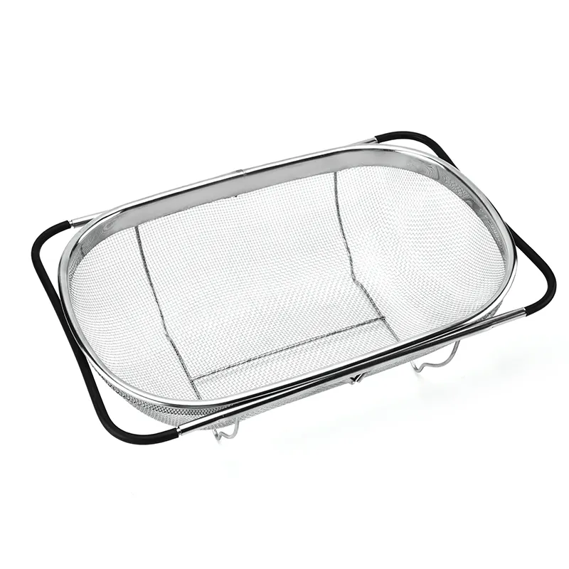 Stainless Steel Metal Wire Mesh Sterilization Basket Cleaning Basket Drain Basket With Food Storage