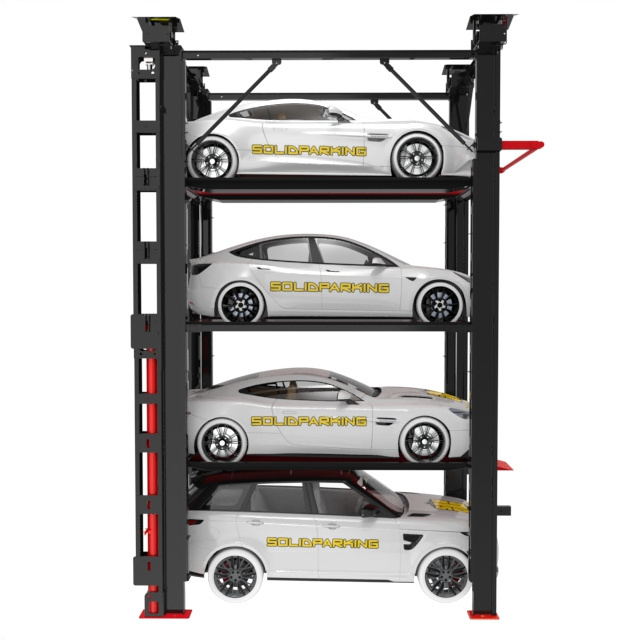 Multi-floor  car parking lift  4 post parking lifts for car storage