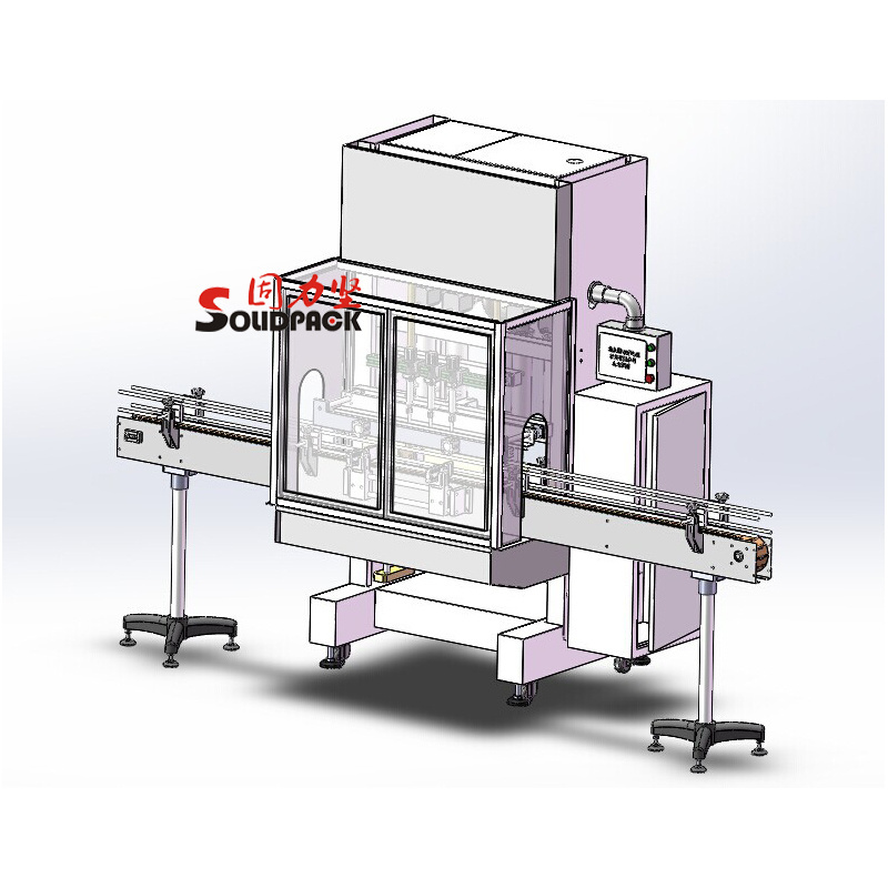 Solidpack multi heads automatic juicer packaging essential oils iquor flask bottling machine filling production line