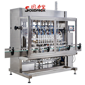 Solidpack multi heads automatic juicer packaging essential oils iquor flask bottling machine filling production line