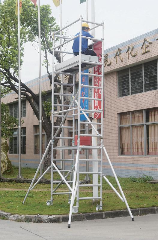 Best price BSCI certified outdoor aluminum foldable steel scaffoldings used aluminum scaffolding for sale