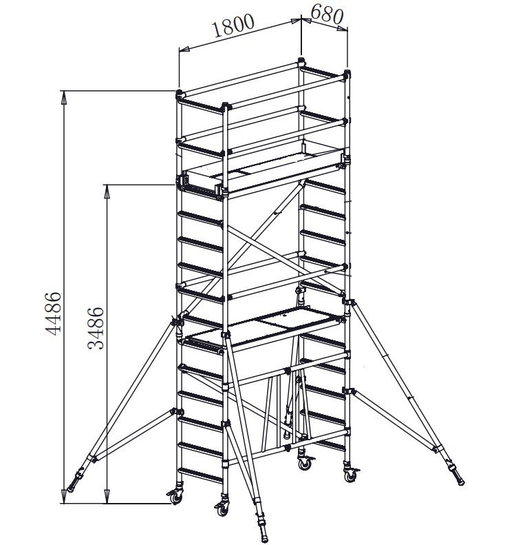 Best price BSCI certified outdoor aluminum foldable steel scaffoldings used aluminum scaffolding for sale