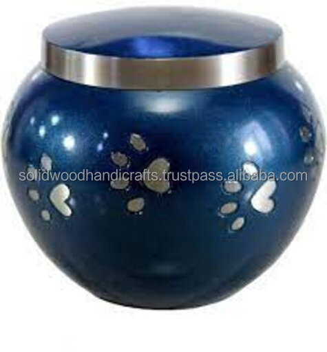 wholesale pet urns Brass cremation urns for pet ashes keepsake memorial ceramic pet urn