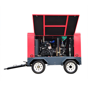 25bar 31m3/min Cummins engine diesel screw air compressor for  Mining/water well drilling rig towable air compressor