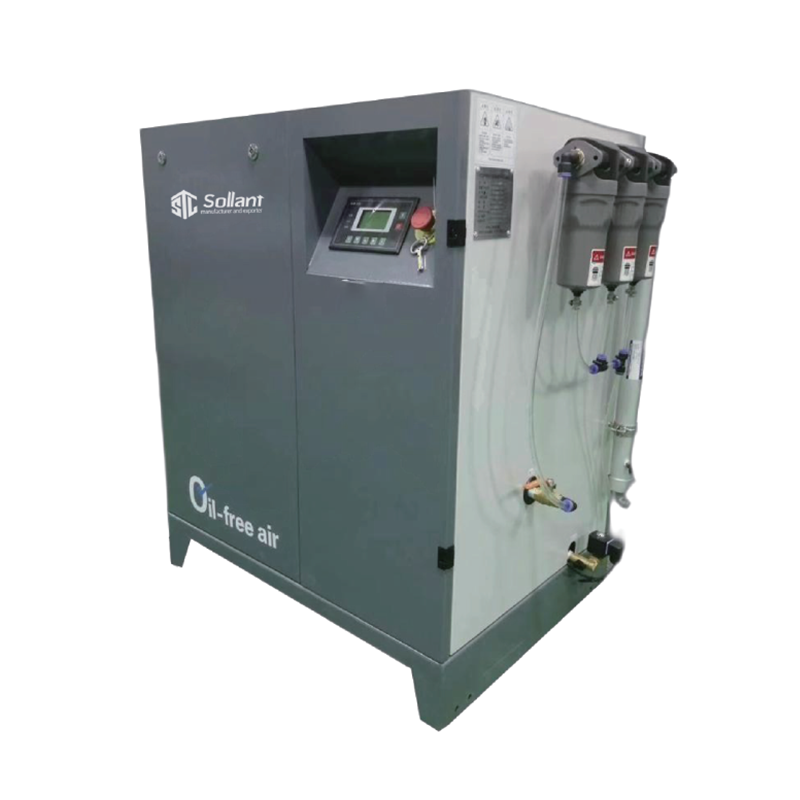 scroll oil-free compressor for special gas, nitrogen gas, oxygen gas with lower power