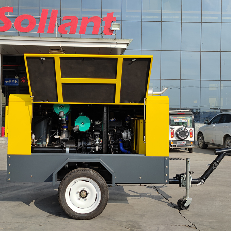 compressor industri 7 bar 8 bar 10 bar Portable Screw Air Compressor For Drilling Rig diesel air compressor