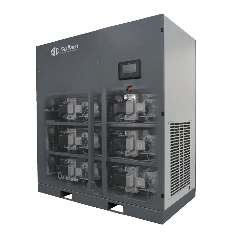 scroll oil-free compressor for special gas, nitrogen gas, oxygen gas with lower power