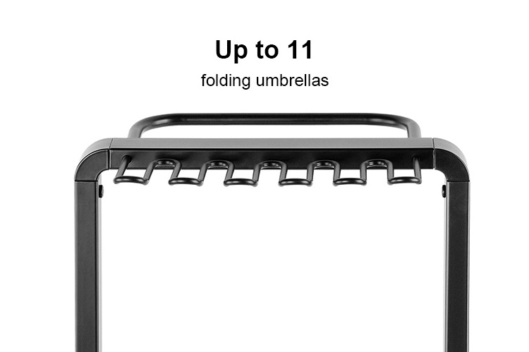 UBB-01S Umbrella Rack Stand for Canes Walking Sticks Umbrellas Holder with Removable Water Tray Rain Collection