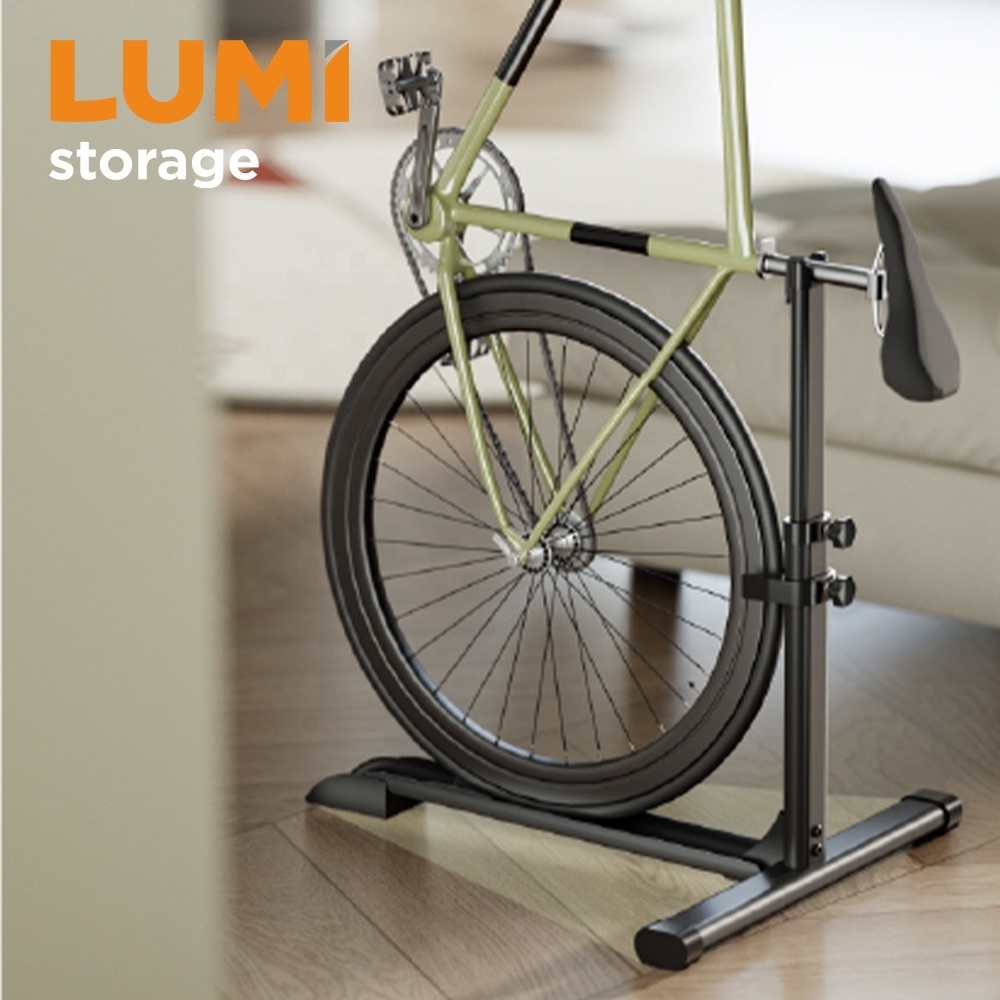 LBS-05 Freestanding Vertical Bike Stand Rack Upright Bicycle Floor Stand for Garage Indoor Bike Storage