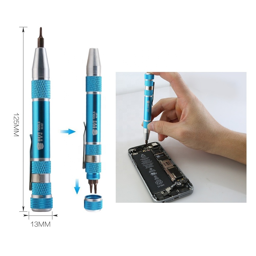 BESTOOL BST-927 9PCS S2 Excellent Interchangeable Magnetism Pen Screwdriver Sets Tool Kit