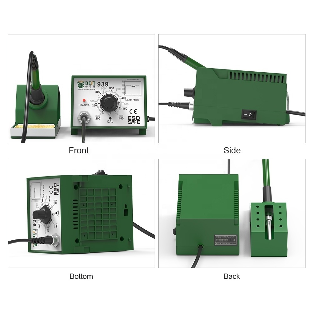 BESTOOL BST-939  Aluminum Panel Hot Air Repairing Automatic Micro Soldering Iron Station for Cell Phone Repair Rework Station