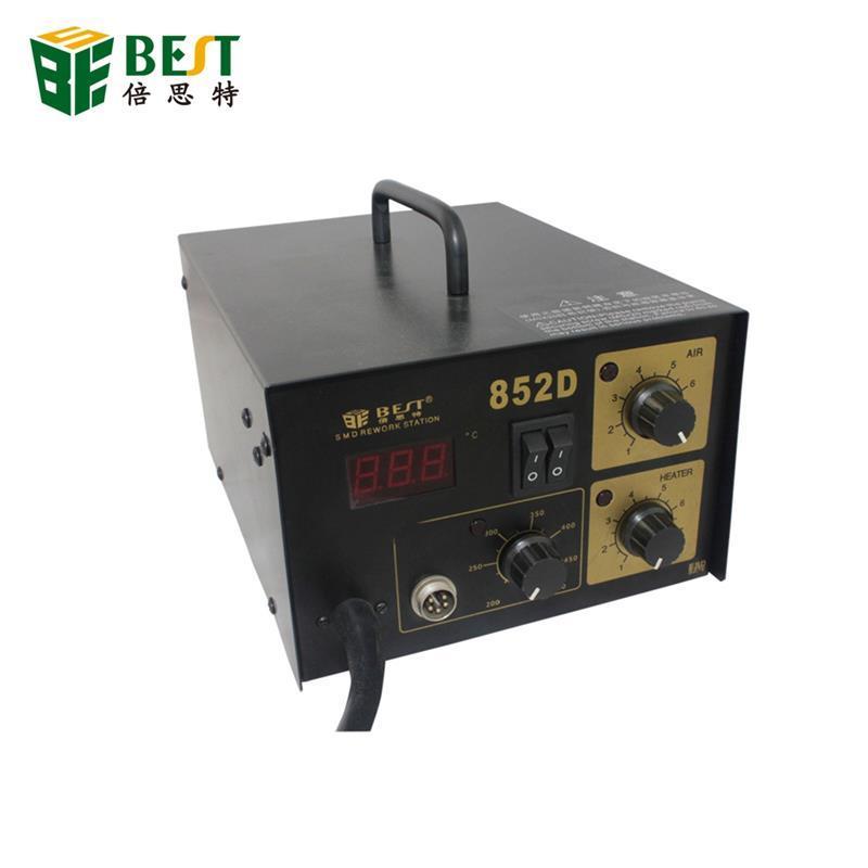 BST-852D High Quality Factory Direct  2 in 1 Solder Rework Station Hot Air Gun with Soldering Iron Mobile Repair Tool