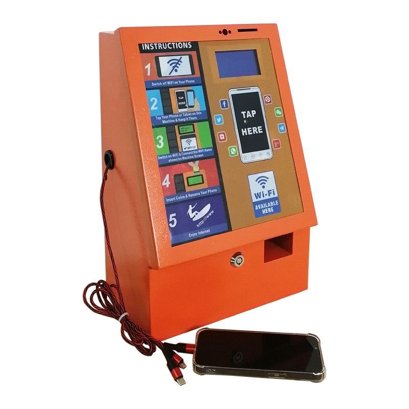 Trending Products 2022 New Arrivals Iron Case Version Charging Tap Coin WiFi Maquinas Expendedoras Vending Machines